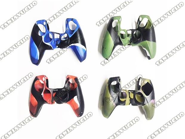 & FUNDA SILICONA JOYSTICK PS5 CAMUFLADAS